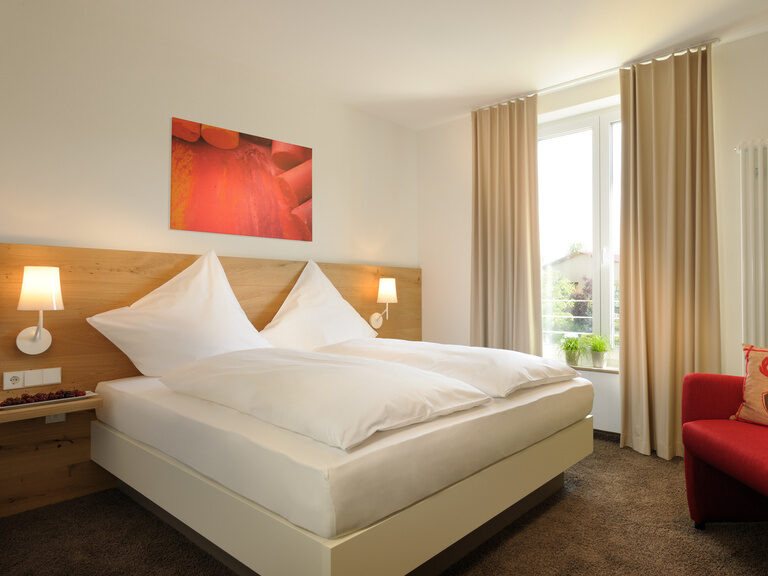 Das Comfort-Zimmer bietet Platz für bis zu zwei Personen