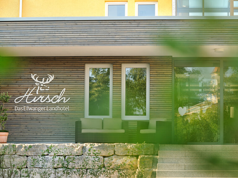 Der Eingang bietet einen Platz zum sitzen